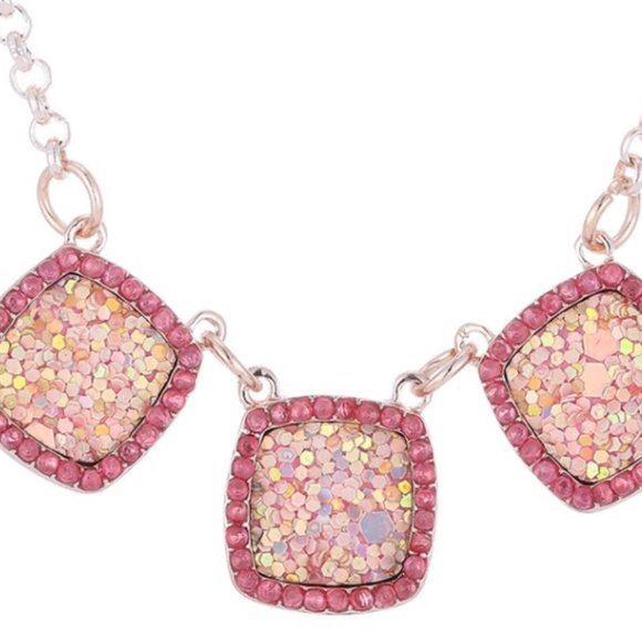 Rose Gold Rhinestone 12"+ choker NWT - Picture 3 of 4